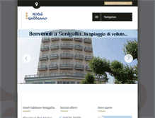Tablet Screenshot of gabbiano-senigallia.com
